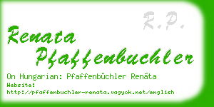 renata pfaffenbuchler business card