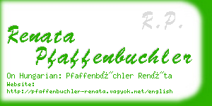 renata pfaffenbuchler business card